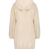 Vestido de polar acurrucado, Beige