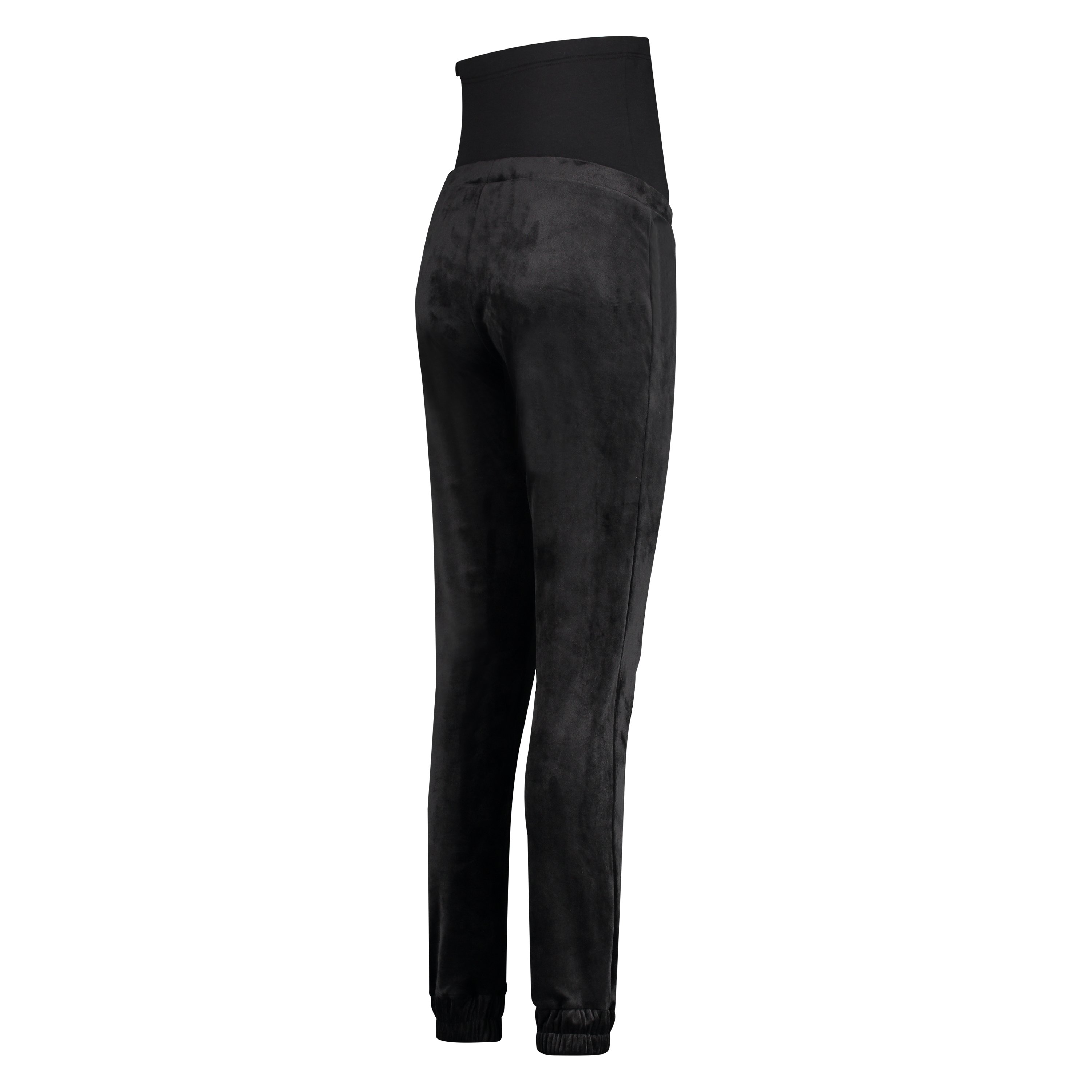 Pantalón premamá para correr de terciopelo Shimmer, Negro, main