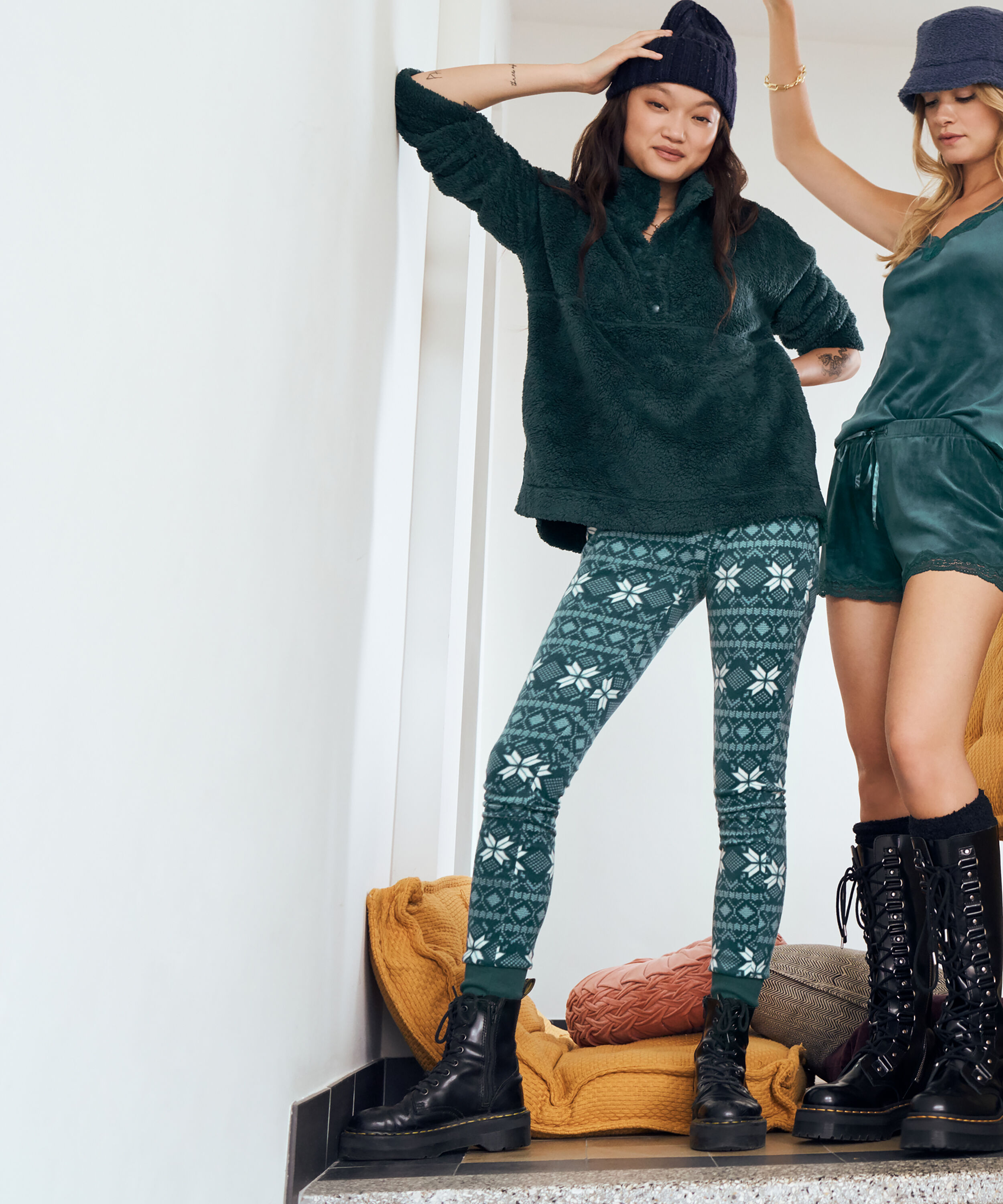 Mallas micro polar, Azul