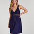 Vestido lencero Nora Lace, Azul