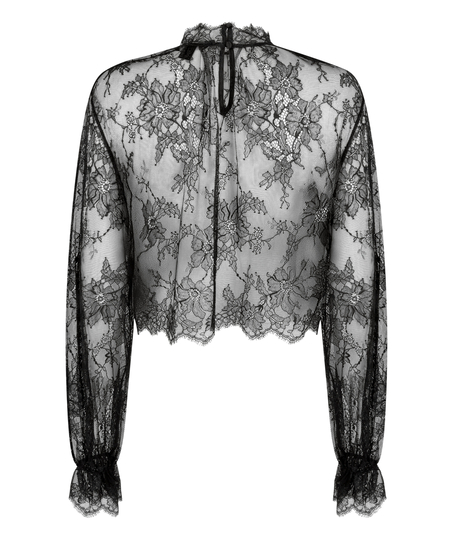 Top de pijama Cecilia, Negro