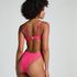 Braguita de Bikini de Corte Alto Scallop, Rosa
