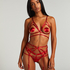 Top de bralette chain, Rojo