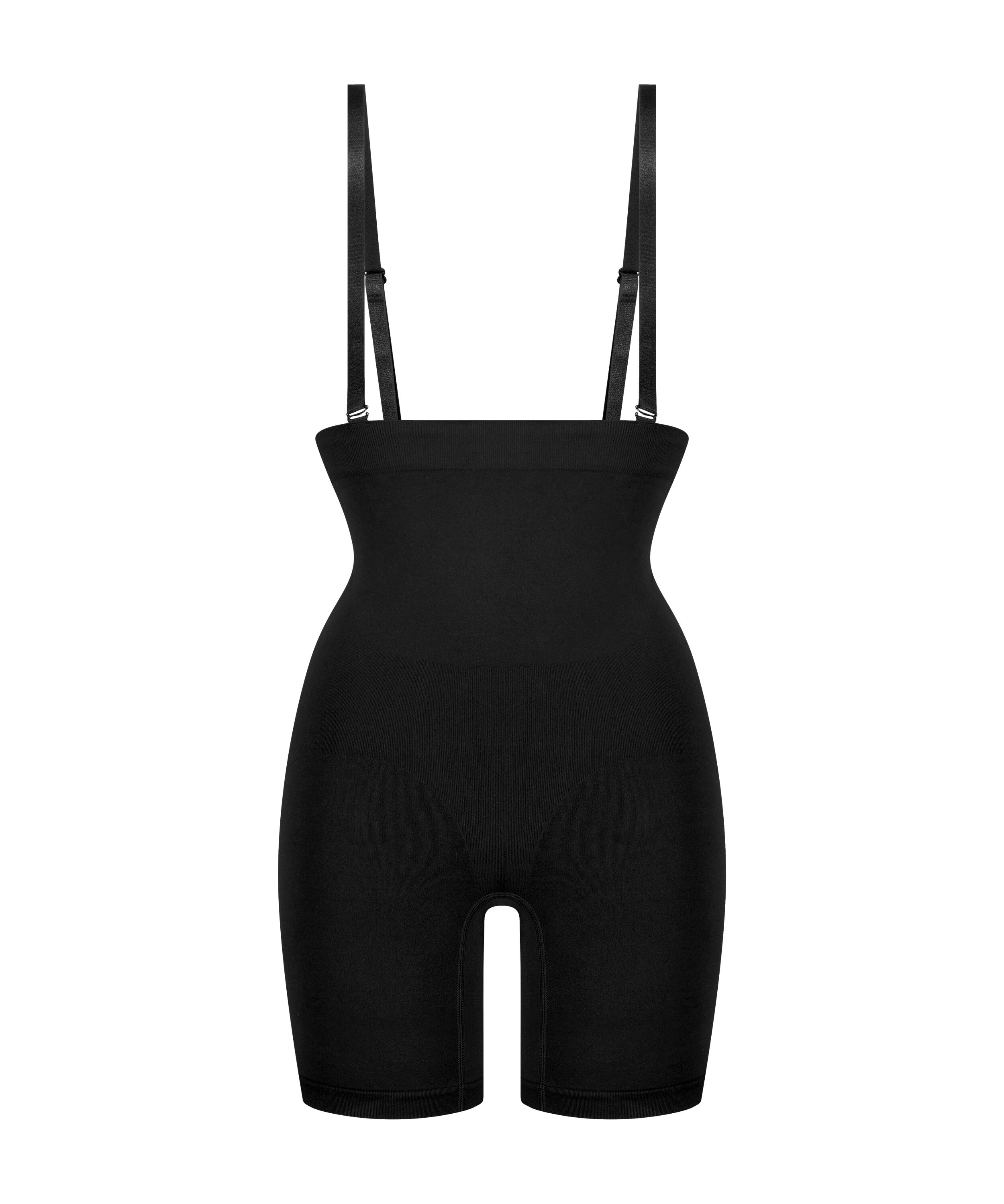 Faja correctora sin costuras para muslos, Negro