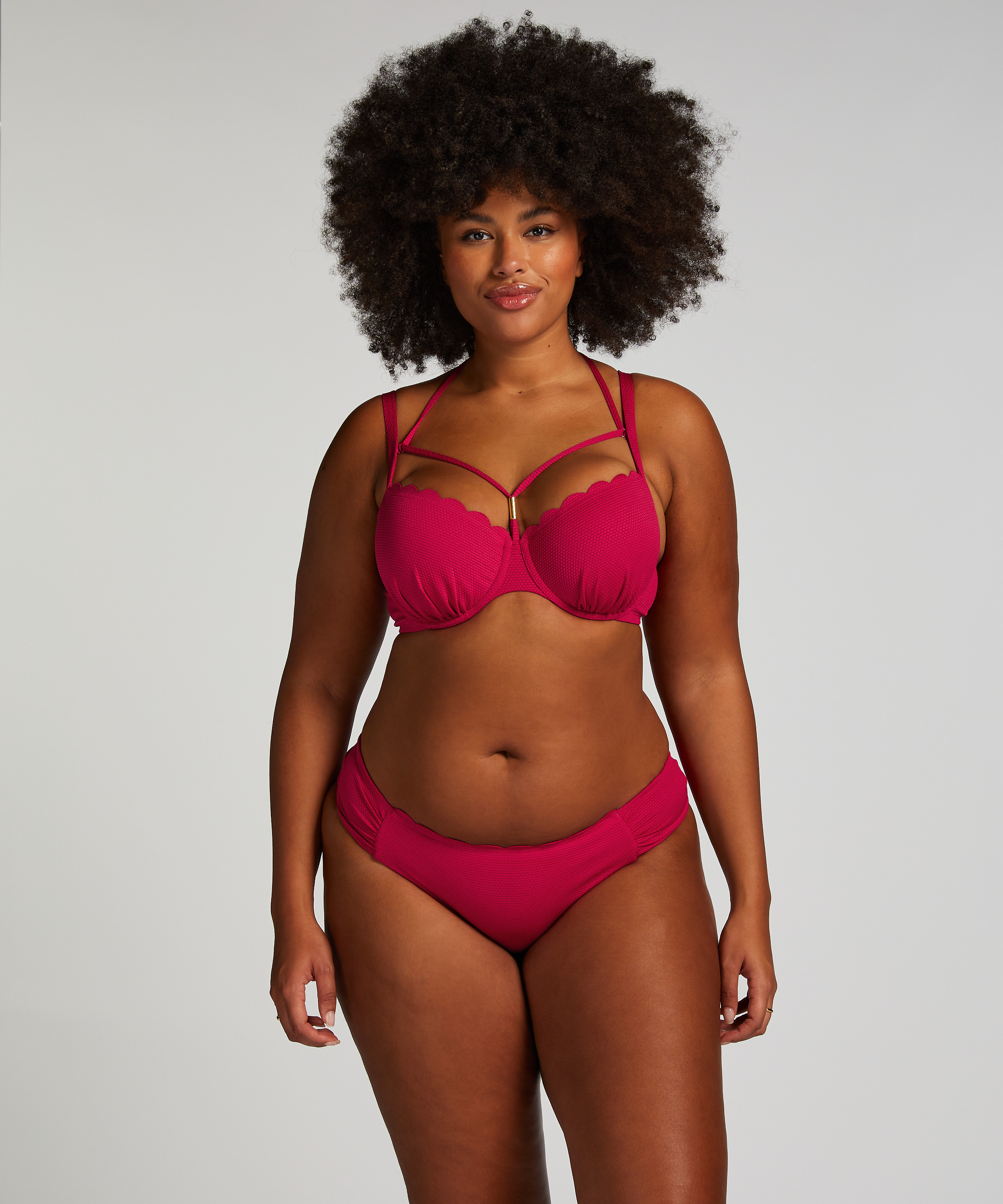 Braguita de Bikini Rio Scallop, Rosa, main