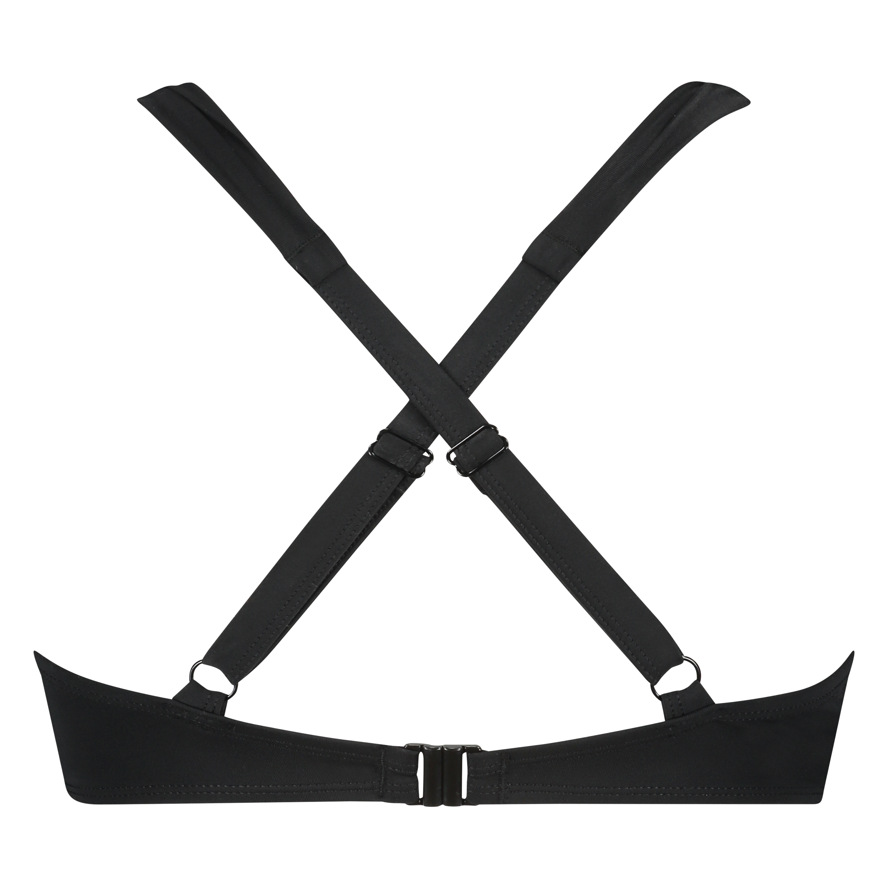 Top de bikini con aros preformado Sunset Dreams Copa E +, Negro, main