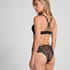 Sujetador de aros longline push-up acolchado Sabrina, Negro