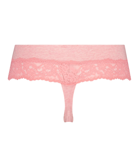 Tanga bóxer de algodón, Rosa
