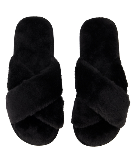 Pantuflas Lia, Negro