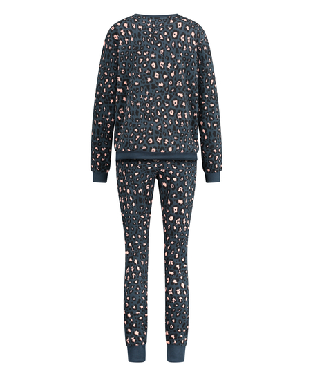 Conjunto de pijama con bolso, Azul