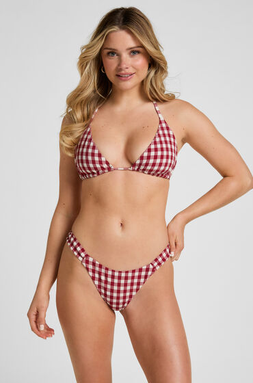 hunkemoller braguita de bikini highleg amalfi rojo