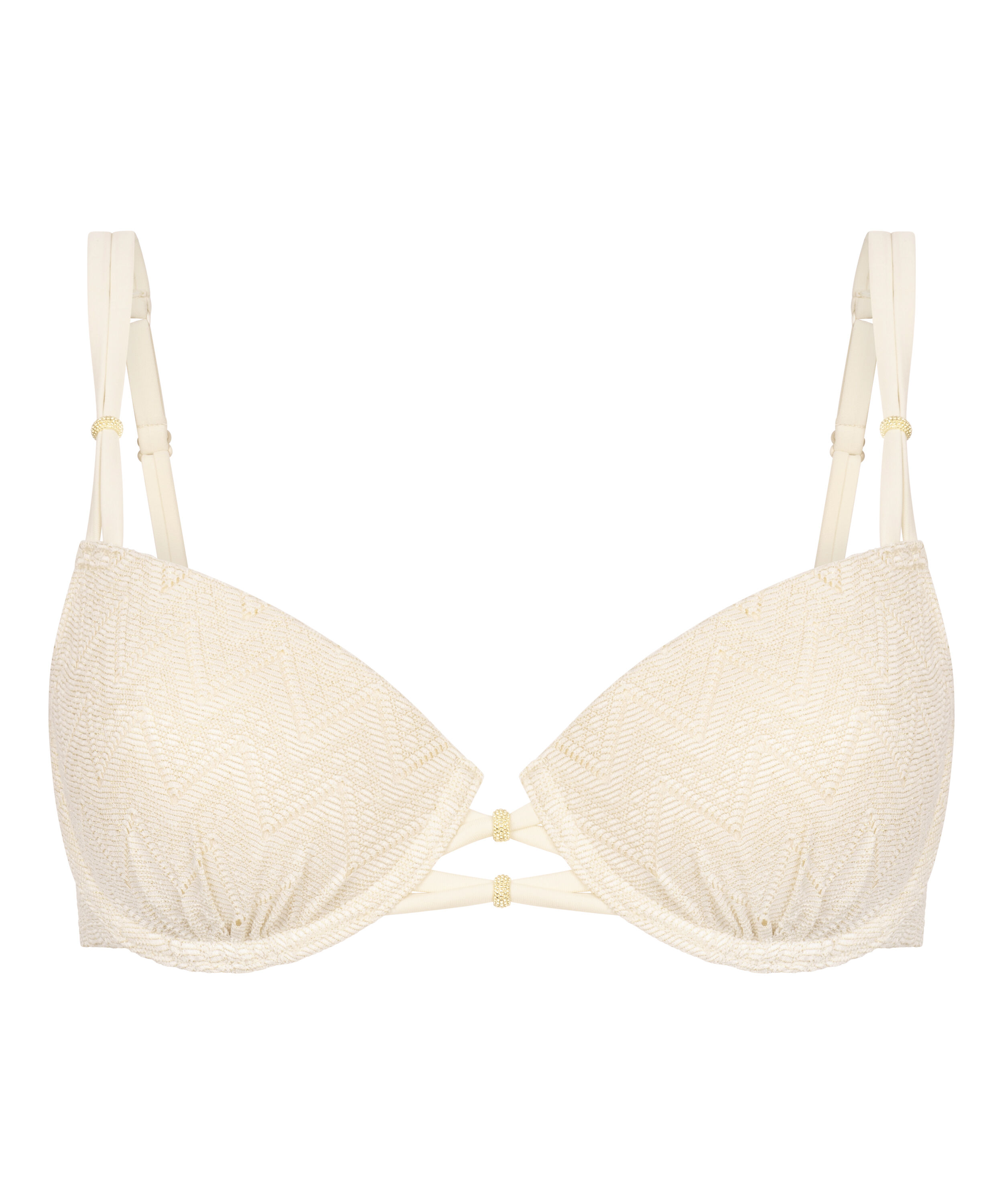 Crochet Bikini Top, Blanco