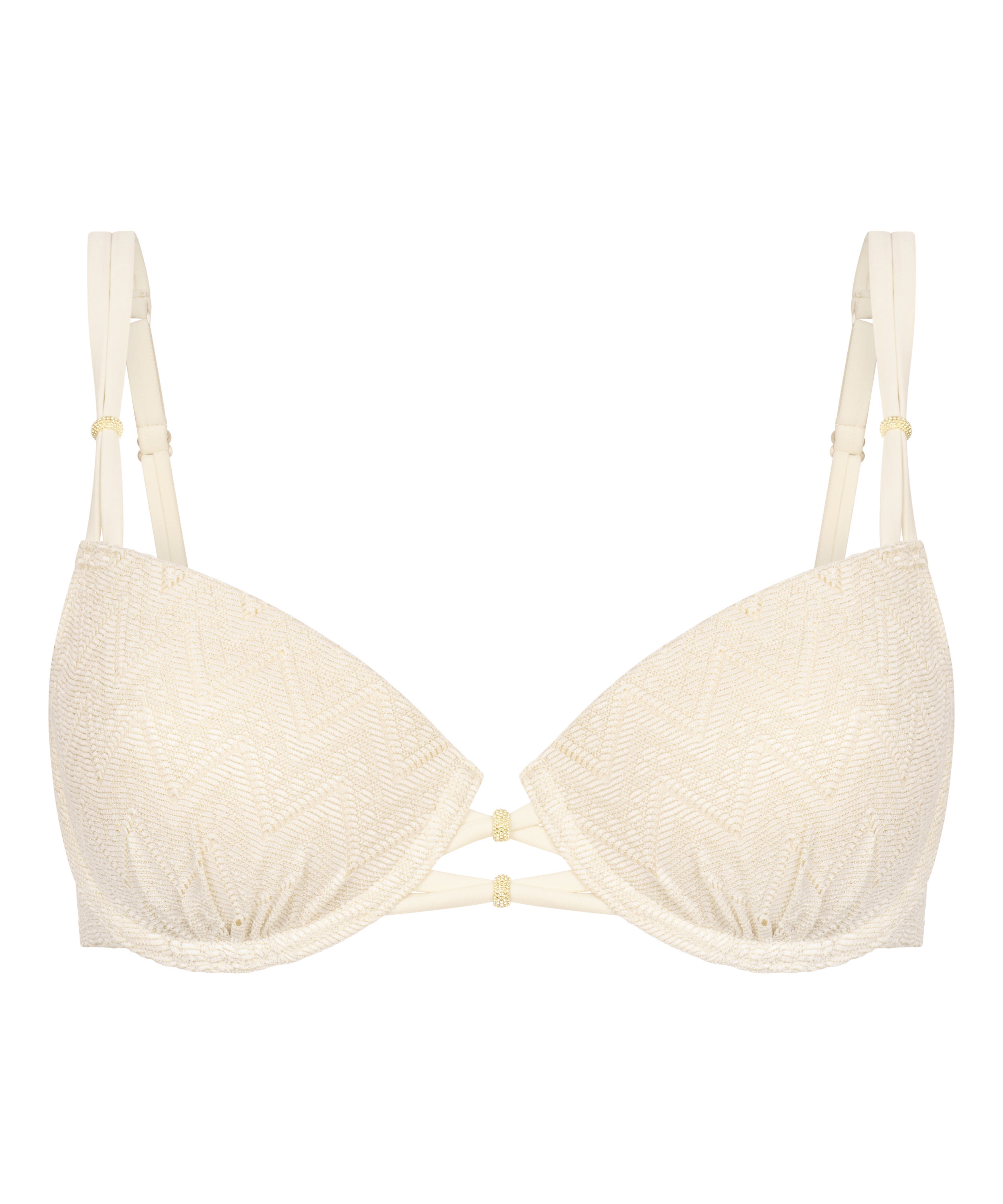 Crochet Bikini Top, Blanco, main