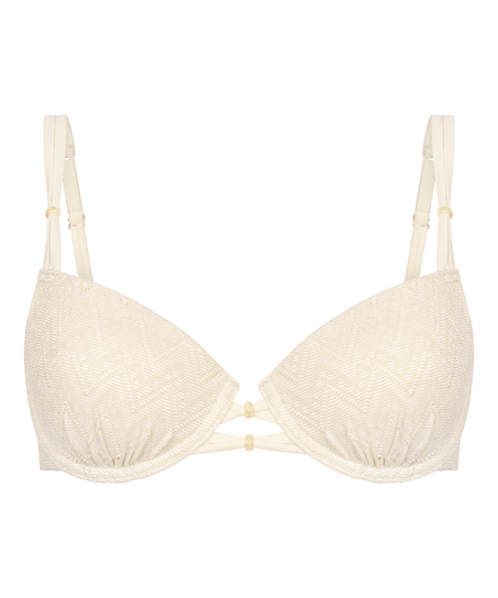 Crochet Bikini Top, Blanco