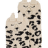 Calcetines de leopardo de las nieves, Beige