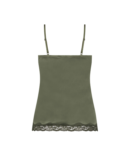 Camiseta top Velours Lace, Verde