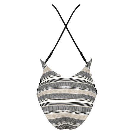 Traje de baño Jacquard Goddess Doutzen, Negro