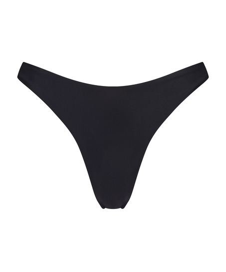 Braguita de bikini de pernera alta Juicy, Negro