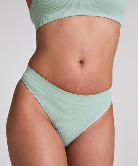 Tanga de tiro alto Dianne, Verde