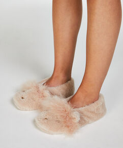 Calcetines de malla con corazoncitos, Rojo