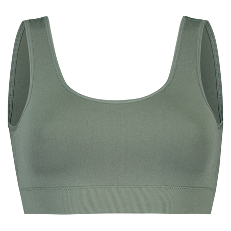 Bralette sin costuras, Verde