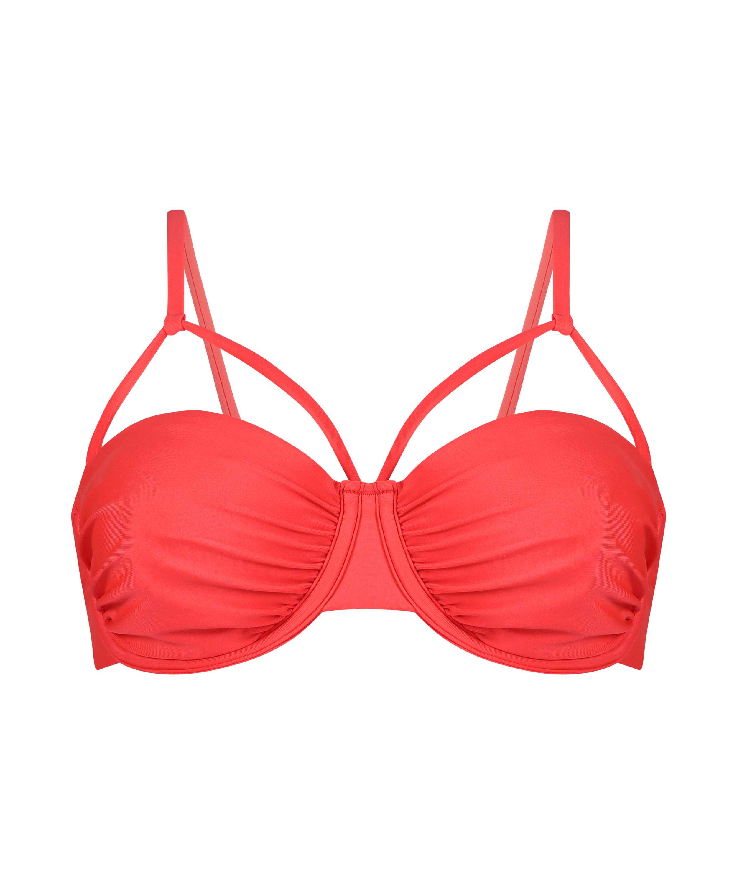 Top de bikini sin aros ni relleno Cairo, Rojo, main