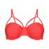 Top de bikini sin aros ni relleno Cairo, Rojo