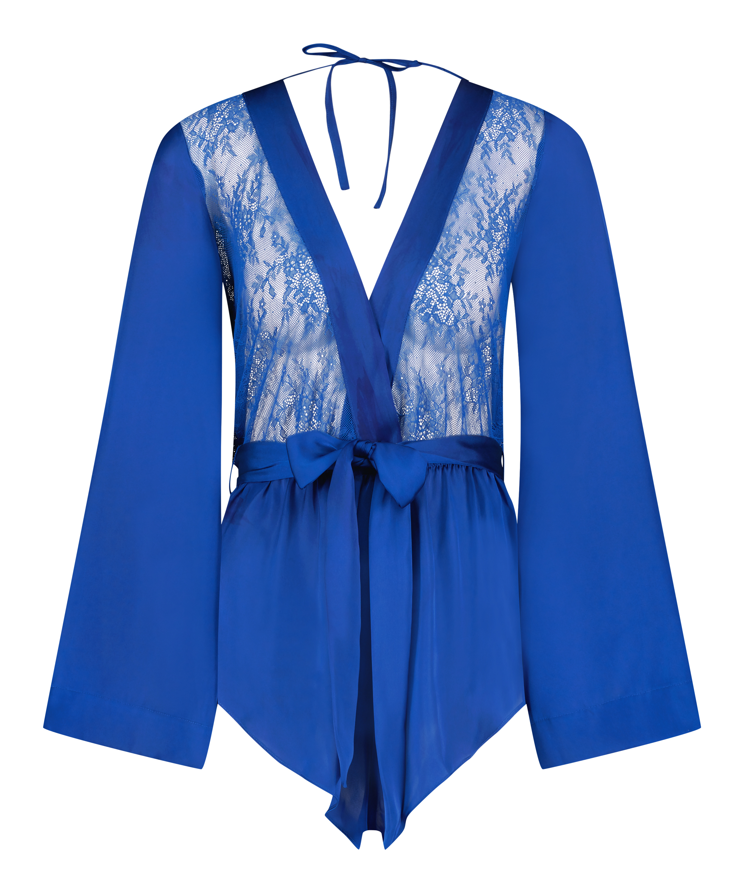 Satin Playsuit Rylie, Azul, main