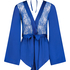 Satin Playsuit Rylie, Azul