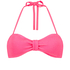 Top de bikini bandeau Crinkle, Rosa