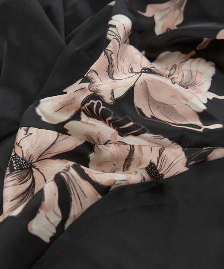 Kimono Satin Bloom, Negro
