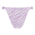 Braguita de bikini de corte alto Zebra, Morado