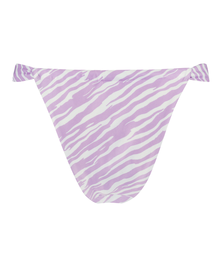 Braguita de bikini de corte alto Zebra, Morado