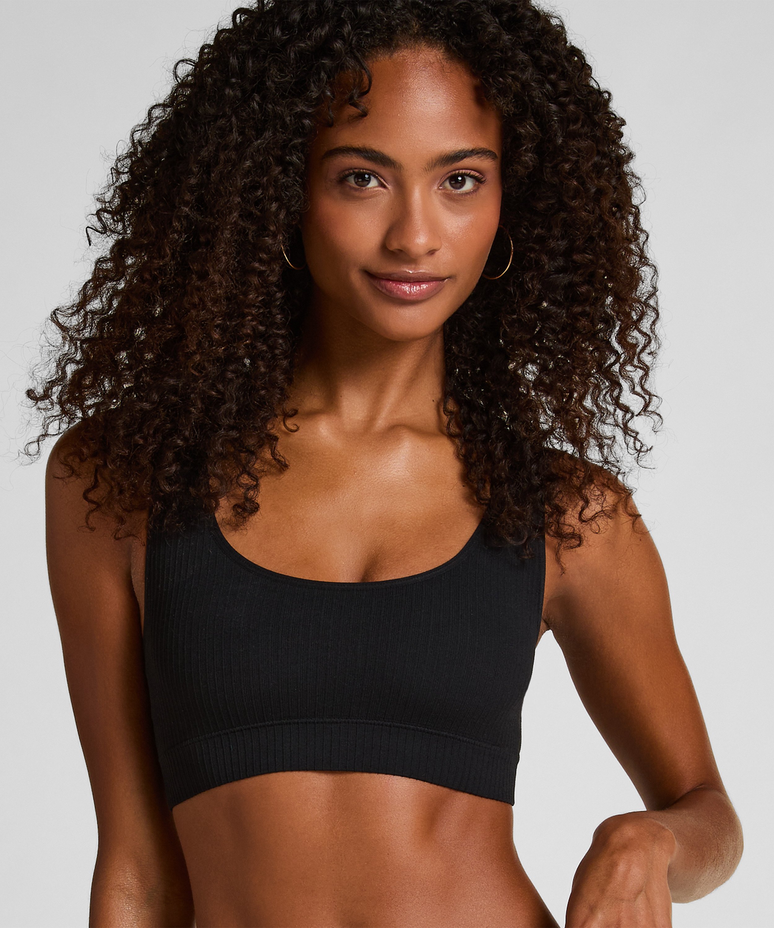 Bralette Dianne Scoop, Negro, main