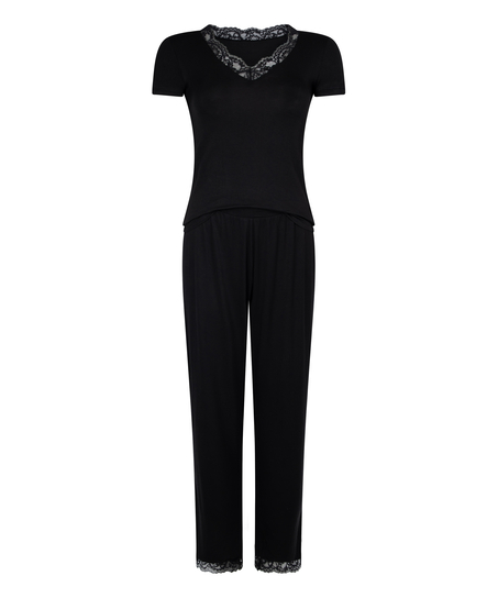 Conjunto de pijama Nanna, Negro