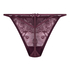 Tanga de pernera alta Hollie, Morado