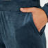 Pantal&oacute;n de pijama de terciopelo, Azul