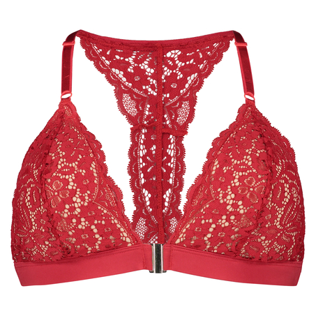 Bralette triangular preformado Rose, Rojo