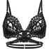 Bralette abierto Anna, Negro