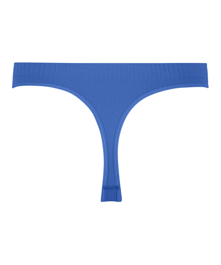 Tanga de tiro alto Dianne, Azul
