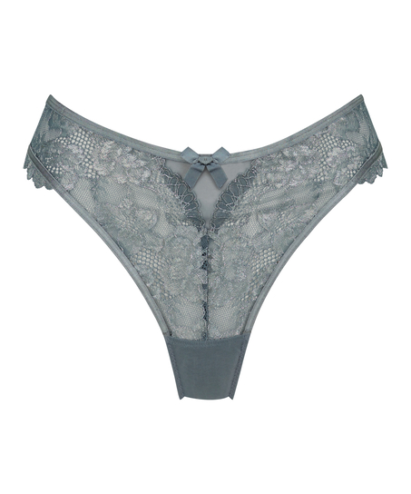 Braguita brasileña de corte alto Meghan, Azul