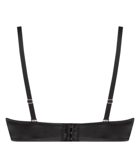 Sujetador de aros preformado sin tirantes Chalice, Negro