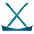Top de bikini con aros preformado Sunset Dreams Copa E +, Azul