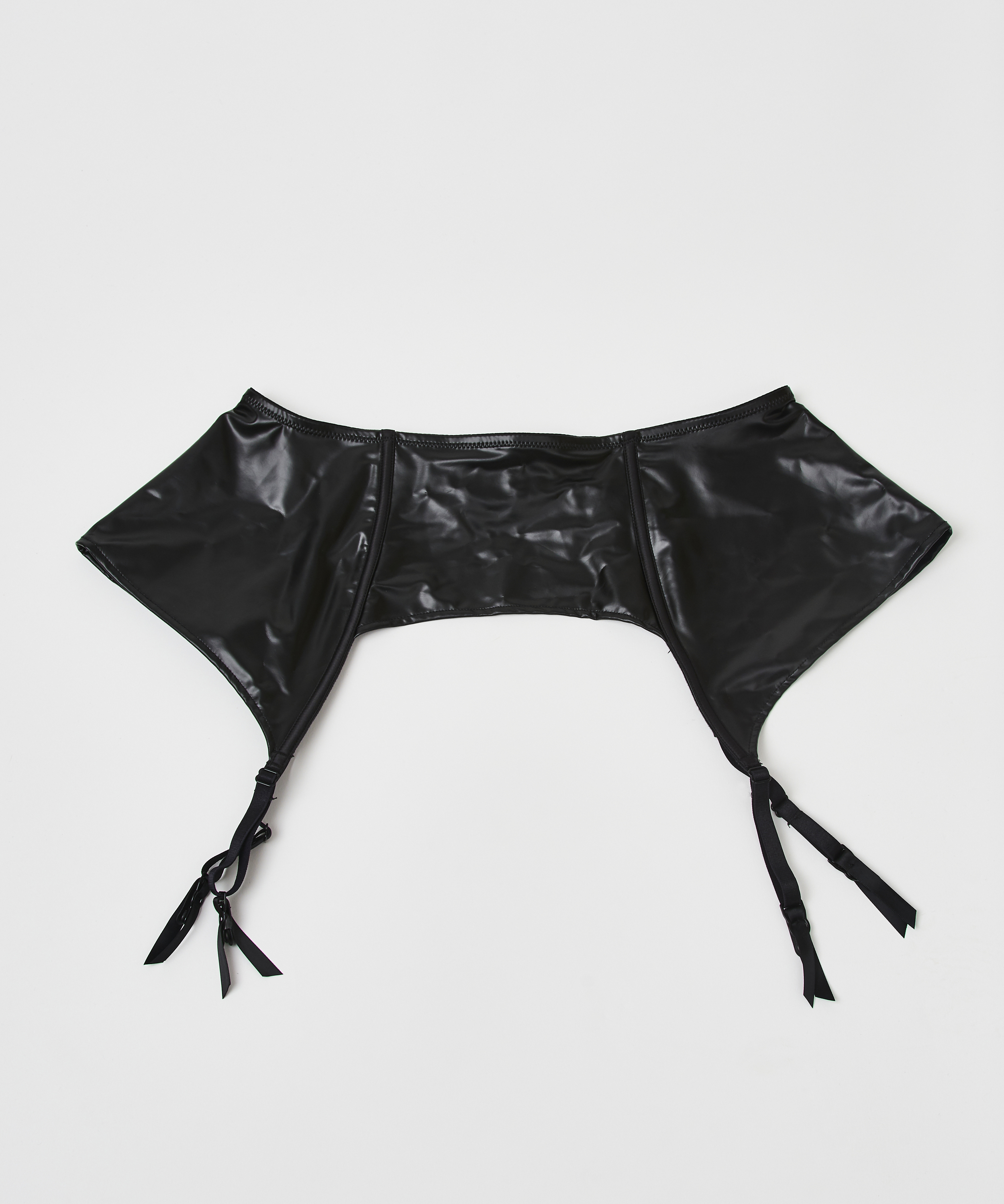 Liguero Private de apariencia de cuero, Negro, main