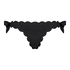 Pantaloncito de bikini atrevido Scallop Goddess, Negro