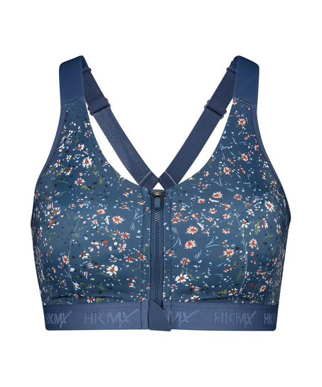 HKMX Sujetador deportivo The Pro Level 3, Azul