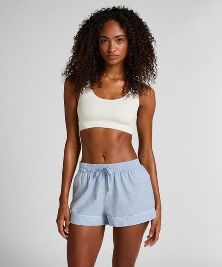 Pantal&oacute;n corto de algod&oacute;n, Azul