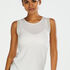 Camiseta sin mangas de rejilla de HKMX, Blanco