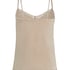 Camiseta top Velours Lace, Beige