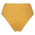 Braguita de bikini de corte alto Goldenrod, Amarillo